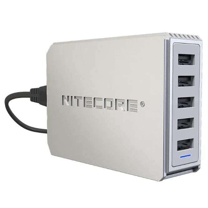 Hovedbilde Nitecore UA55 5-Port USB Desktop Adapter