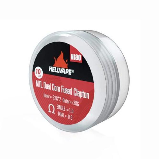 Hovedbilde Hellvape N80 MTL DC Fused Clapton 1.0 Ohm, 10stk  ...